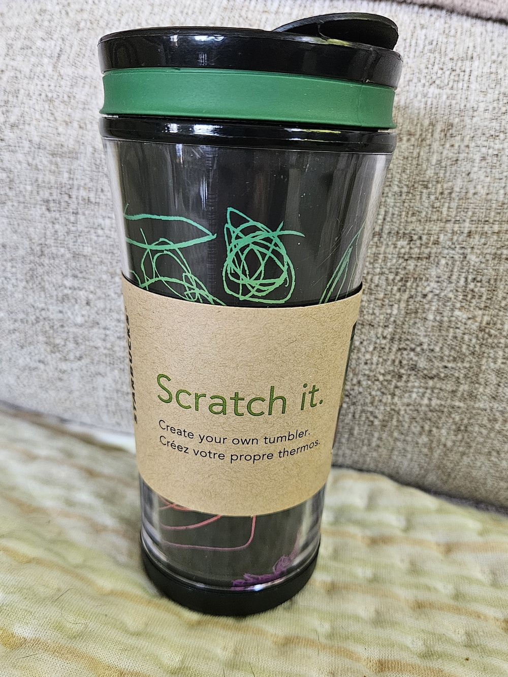 Starbucks 2010 Create Your Own Travel Insulated Coffee Cup Mug Tumbler! 8oz NEW